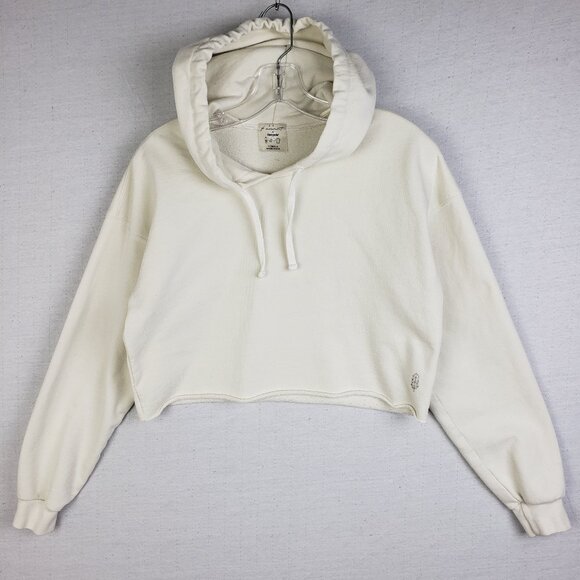 Free People Movement x Upcycle Cropped Hoodie Sweatshirt Boxy Relaxed size XS - Picture 1 of 9